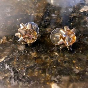 Kate Spade Gold Gift Wrap Bow Earrings